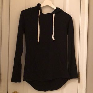 long black hoodie